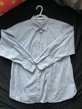Classic Light Blue Men's Button-Down Shirt